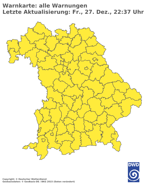 Aktuelle Wetterwarnungen für  Cham